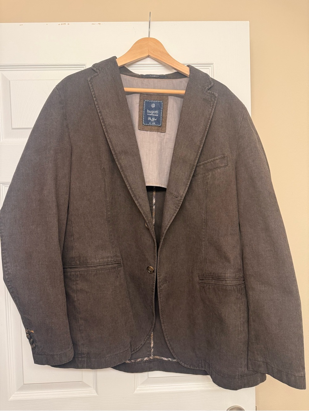 Bugatti Men's Charcoal Gray Casual Blazer